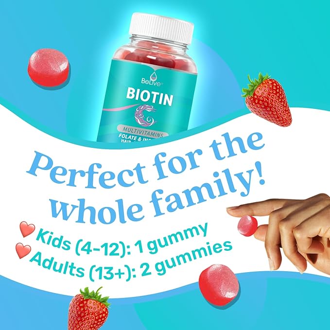 BeLive Biotin and Multivitamin D3 &amp B12 Bundle for Hair Growth Healthy Skin &amp Nails Enhanced Bone &amp Muscle Strength Hearth Health and Energy