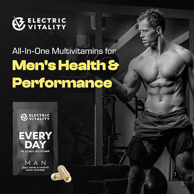 Multivitamins for Men - All in One Pack for Energy and Focus Mens Vitamins for Mental Performance and Health Packed with Tongkat Ali Shilijit Vitamin C B3 B1 A B12 30 Pk