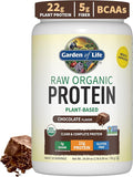 Garden of Life Protein Powder Vegan Protein Powder BCAA Probiotics &amp Digestive Enzymes Gluten &amp Lactose Free Chocolate 1.5 LB