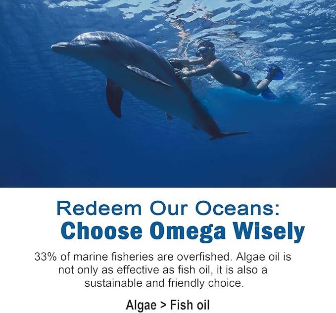 Vegan Omega 3 Gummies 1280mg + Vitamin D3 K2 (MK7) Omega 3 Fish Oil Alternative for Adults w/Algae EPA 600mg &amp DHA 400mg MCT Oil - No Fish Taste - for Brain Eye Immune Health Sugar Free 2 P