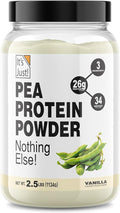 It's Just! Pea Protein Isolate Plant Based Premium Quality Gluten Free Vegan Keto Friendly Product of Canada Packaged in USA (2.5 Pound Vanilla)