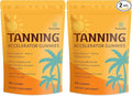 Tanning Gummies with Astaxanthin for Women and Men | Sunless Tanning Supplement with Beta Carotene Lycopene Collagen &amp Vitamins | Skin Radiance &amp Hydration | Vegan &amp Sugar Free - 120 Cou