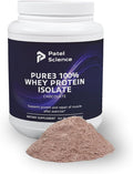 Pure3 100% Whey Protein Isolate - Whey Protein Powder for Women &amp Men Mixable Powder for Fitness &amp Gym - Chocolate 24.7oz (700g)