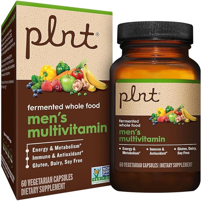 plnt Fermented Whole Food MenaTMs Multivitamin (60 Vegan Capsules)