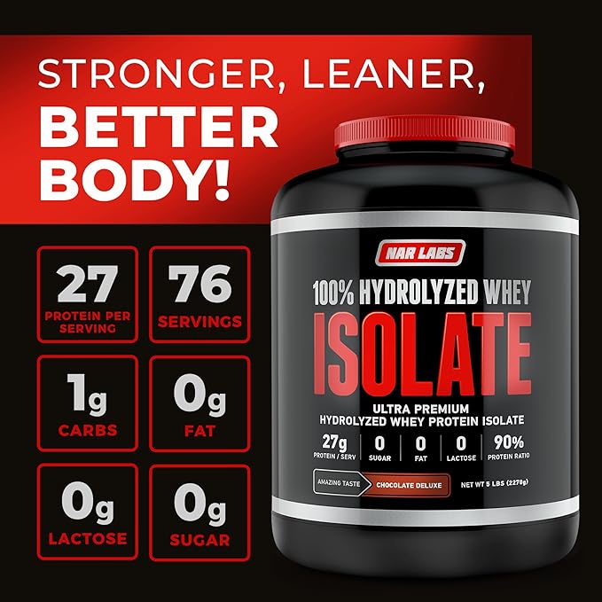 Hydrolyzed Whey Protein Isolate 5lbs (Chocolate Deluxe)