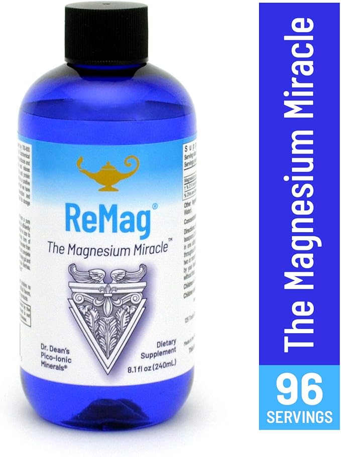 RnA ReSet ReMag &amp D3K2 Reset Bundle – Liquid Magnesium Supplement (8.1 Fl Oz) &amp Vitamin D3 + K2 Capsules (60 Count) NSF Certified