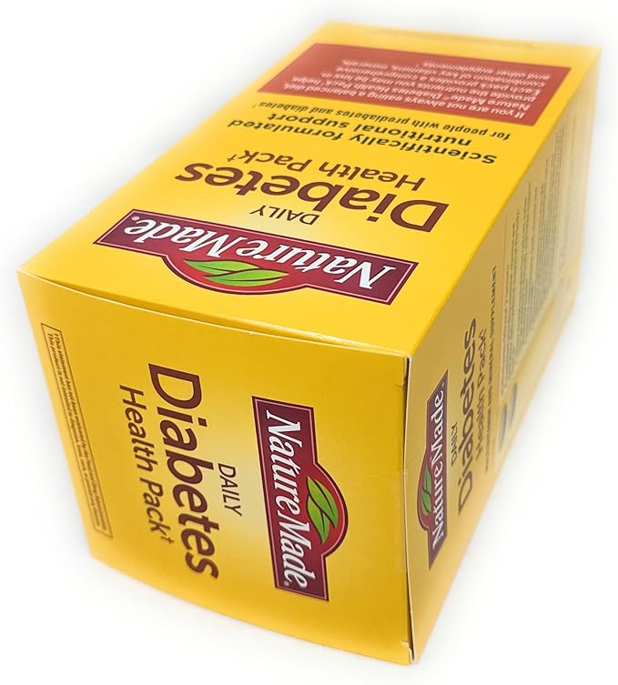 Nature Made Daily Diabetes Health Pack Dietary Supplement for Nutritional Support 60 Packets