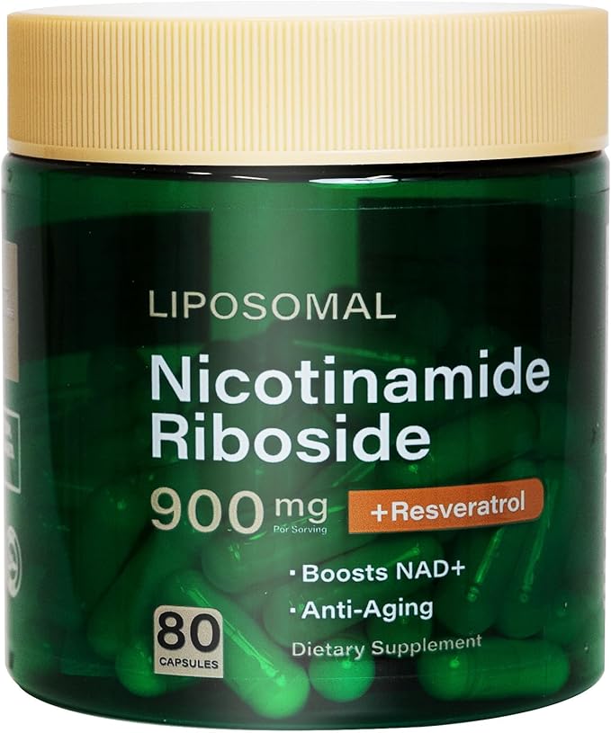 NAD Resveratrol Supplement Plus Extra Strength Nicotinamide Riboside NR 900mg for Women &amp Men NAD Supplement NMN Alternative– Liposomal Formula for Energy Anti-Aging