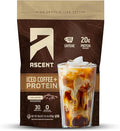 Ascent Iced Coffee Protein Powder - High Protein Coffee Powder 20 g Protein &amp 100 mg Caffeine - 30 Servings