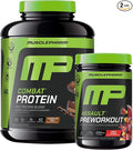 Muscle Pharm Combat 4lb Chocolate Protein and MusclePharm Assualt Fruit Punch Preworkout