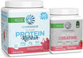 Sunwarrior Clear Protein Powder | Vegan Plant-Based Protein 30 Servings Raspberry Flavored &amp Creatine Monohydrate Powder | 50 Servings Raspberry Flavored