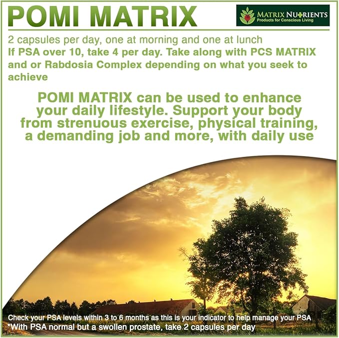 RABDOSIA Complex &amp POMI Matrix Bundle - Organic Whole-Food Prostate &amp Hormone Support - Promotes Healthy PSA &amp Urinary Function (120ct | 120ct)