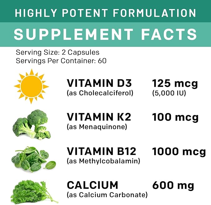 PrimeMD 4-in-1 Calcium Supplements for Women &amp Men or Heart Bone &amp Body Defenses (120 ct) &amp 28-in-1 Quercetin with Bromelain Supplement - Quercetin 500mg Capsules for Immune Defense Suppo