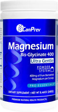 CanPrev Magnesium Bisglycinate 400 Ultra Gentle Powder 240g 48 Servings 400mg Elemental Magnesium Per Scoop Supports Restful Nights Muscle Function Gentle on Digestion Vegan Non-GMO Gluten-Free