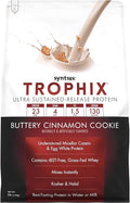 Syntrax Nutrition Trophix Ultra Sustained-Release Protein Powder Blend Real Cookie Pieces Buttery Cinnamon Cookie 5 lbs