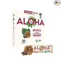 ALOHA Organic Plant Based Protein Bar MINIS | Oatmeal Chocolate Chip | GLP-1 Friendly 20 Count 24g Bars | Vegan Low Sugar Gluten Free Low Carb Non-GMO No Stevia No Soy No Sugar Alcohols