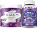 Men's Health Bundle: Fiber Gummies + Multivitamin Gummies for Digestive &amp Overall Wellness