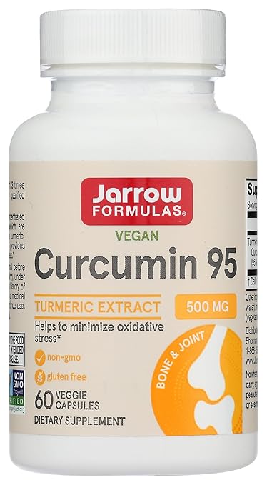 Jarrow Formulas Curcumin 95 Provides Antioxidant Support 500 mg 60 Capsules