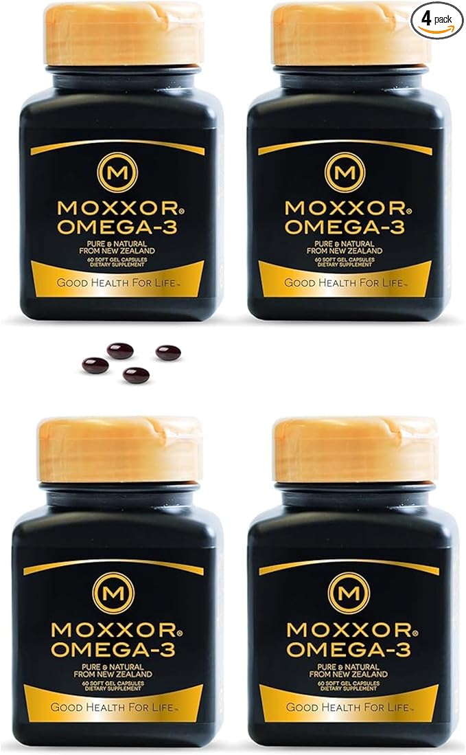 Omega 3 New Zealand Green Lipped Mussel Oil Soft gels for Joint Support and Mobility Heart &amp Immune Support No Fishy Aftertaste 4-Pack 240Soft gels 2-Soft gels Per Day 120 Day Supply