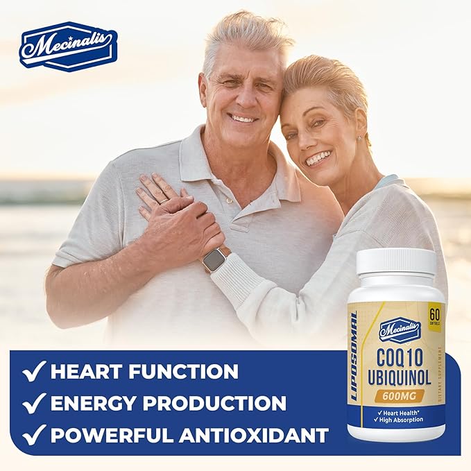 Liposomal CoQ10 Ubiquinol 600mg Softgels|Superior Absorption Ubiquinol CoQ10 Supplement|Powerful Active Antioxidant Form of Coenzyme Q10|Heart Function &amp Energy Production|120 Softgels