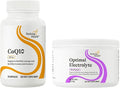 CoQ10 &amp Optimal Electrolyte: Heart &amp Energy Support + Electrolyte Powder for Hydration &amp Digestion Berry (60/30 Servings)
