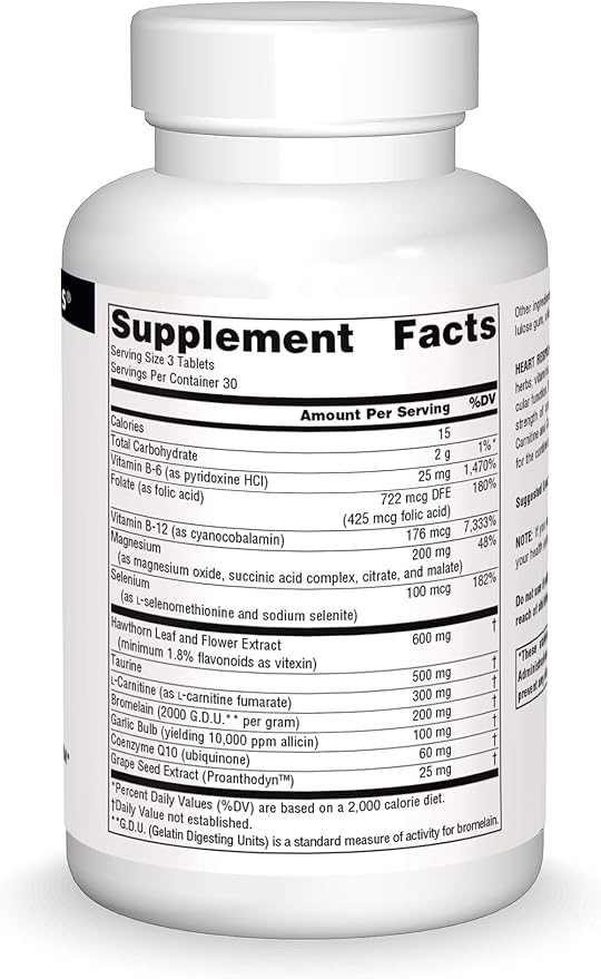 Source Naturals Heart Response Supports The Cardiovascular System - 90 Tablets