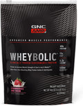 GNC AMP Wheybolic Clinically Proven Protein Powder 40g Whey Protein BCAA Leucine Increases Muscle Strength Muscle Building 3rd Party Tested Gluten Free Strawberries and Cream 10 Servings