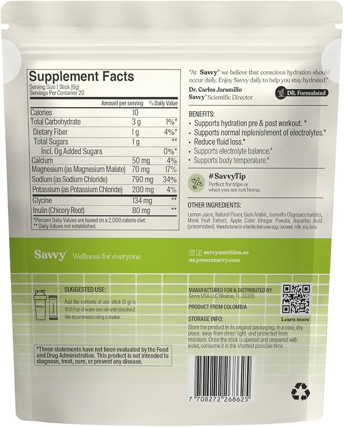SAVVY Bone Broth Power Chocolate Protein Powder 23g Protein 12g Collagen &amp Recharge Electrolyte Powder Sugar Free Conscious Hydration Drink with Sodium Magnesium Potassium Glycine Lemon Fla