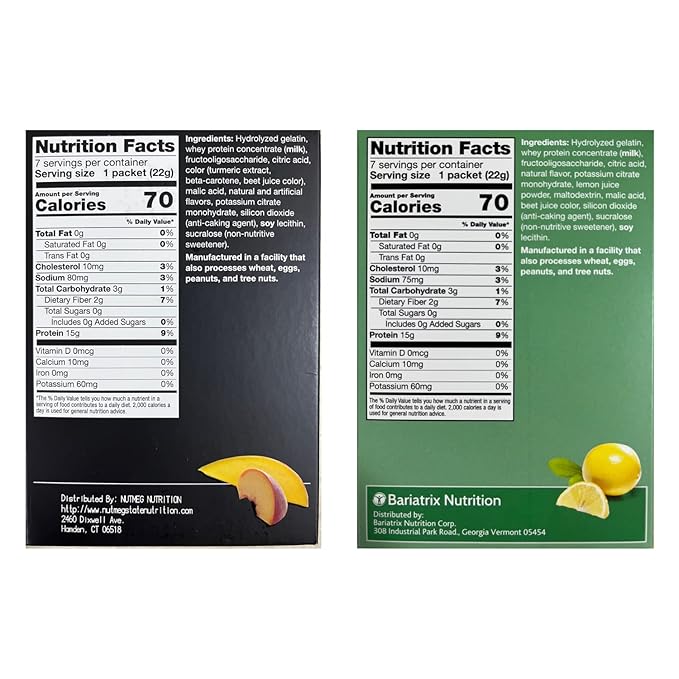 PROTIFIT - High Protein Peach Mango &amp Pink Lemonade Fruit Drink 2 Pack 15g Protein Low Calorie Sugar Free Ideal Protein Compatible 7 Servings Per Box (2 Pack)