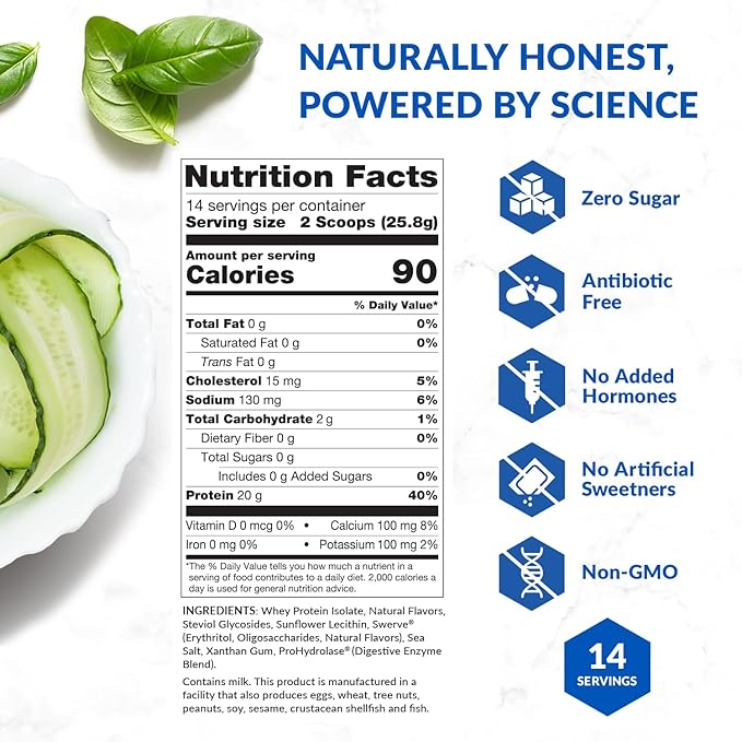 BioTrust Low Carb Lite 20 Grams of Grass-Fed Whey Protein Isolate 100 Calories ProHydrolase Digestive Enzymes Non-GMO Free from Soy and Gluten rBGH-Free (14 Servings) (Vanilla Cupcake)