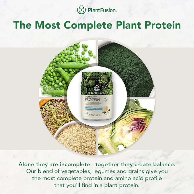 PlantFusion Complete Vegan Protein Powder - Plant Based Protein Powder with BCAAs Digestive Enzymes and Pea Protein - Keto Gluten Free Soy Free Non-Dairy No Sugar Non-GMO - Cookies &amp Cream 2
