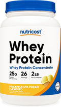 Nutricost Whey Protein Powder Pineapple (2 LBS) - Gluten-Free GMO-Free from Whey Protein Concentrate