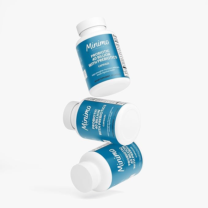 Probiotic 40 Billion with Prebiotics Digestive &amp Gut Health - Supports Occasional Constipation Diarrhea Gas &amp Bloating - Probiotics for Women &amp Men 60 ct.