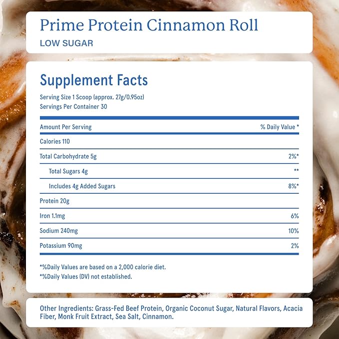 Equip Foods Prime Protein Powder | Clean Grass Fed Beef Protein Powder for Women &amp Men | Carnivore Protein Isolate | Paleo Keto Friendly | Gluten Dairy Free | 30 Servings Cinnamon Roll