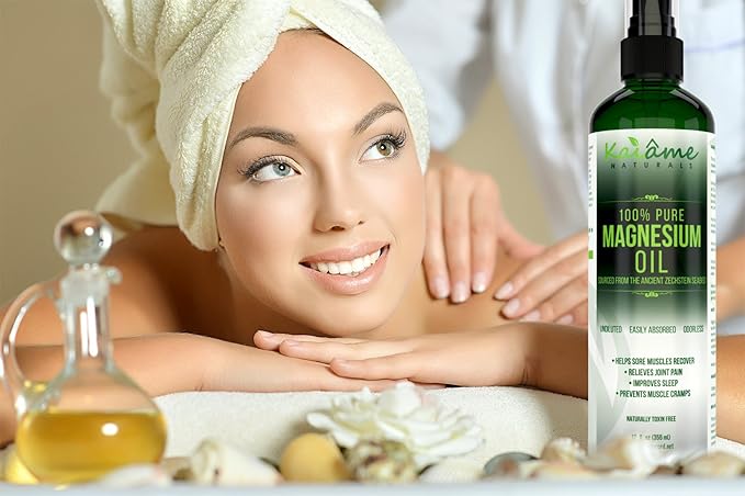 Magnesium Oil Spray Large 12 oz Undiluted Pure and Organic Sourced from Ancient Zechstein Seabed