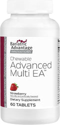 Bariatric Advantage Chewable Advanced Multi EA - High Potency Daily Multivitamin with Iron for Bariatric Surgery Patients - Strawberry Flavor - 60 Count