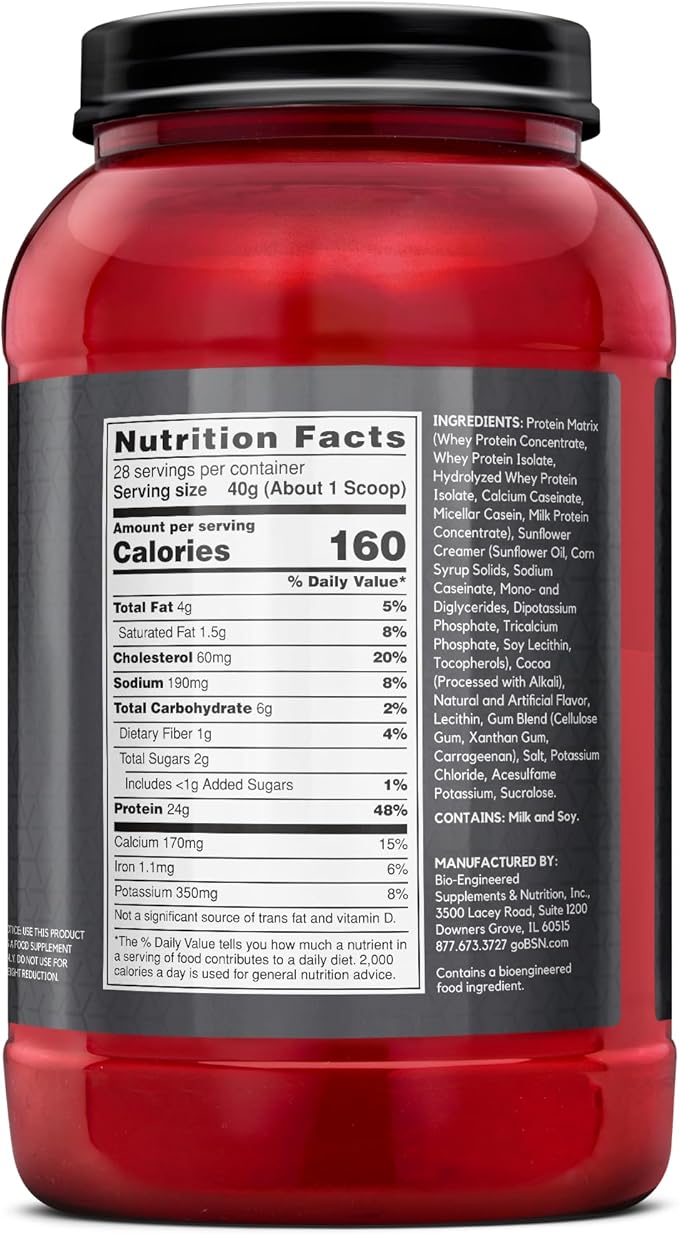BSN SYNTHA-6 EDGE Protein Powder Chocolate Flavored Powder with Hydrolyzed Whey Micellar Casein for Muscle Gain Low Sugar 24g Protein Chocolate Milkshake 28 Servings 2.47 Pound (Pack of 1)