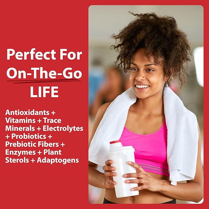 MacroLife Naturals Miracle Reds Superfood Powder 19 Blended Fruit &amp Berry Polyphenols Enzymes Probiotics &amp Antioxidants Supplement - Raw Non-GMO &amp Vegan Whole Food Vitamins - 30oz (90 Serv