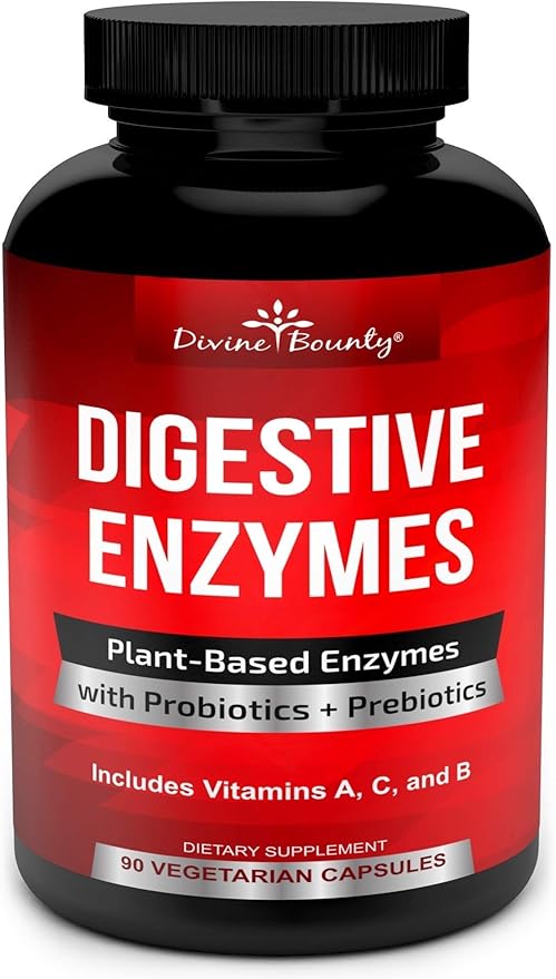 Divine Bounty Digestive Enzymes with Probiotics &amp Men's Multivitamin Bundle