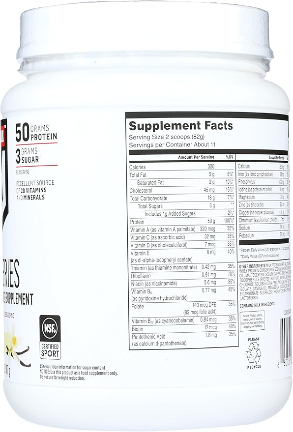 Muscle Milk Powder Pro Series 50 Grams Protein Intense Vanilla 2 Pounds