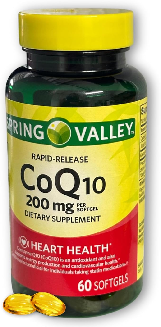 Coq10 200mg- Rapid Release 60 softgels (Pack of 1) Boxed by Fusion Shop Store