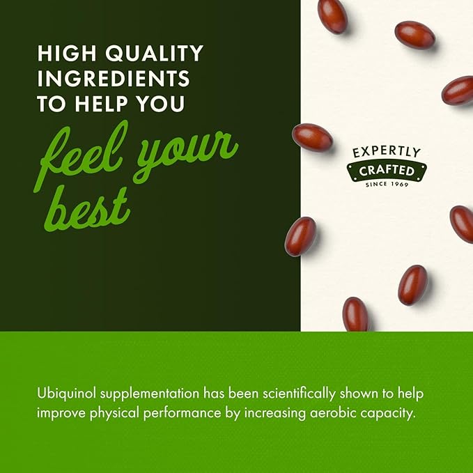 Swanson Ubiquinol - 100 mg - for Heart Health Brain Energy &amp Antioxidant Support - Aids ATP Production* - Non-GMO - 120 Softgels (2 Pack)