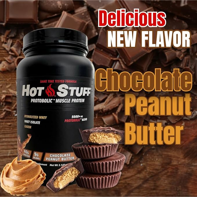 Hot Stuff Potentiating Protein 3.14 lb - Chocolate Peanut Butter.