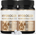 Hydrogen Water Tablets for Focus Mental Clarity &amp Energy 2 Bottles (240 Tablets Total)