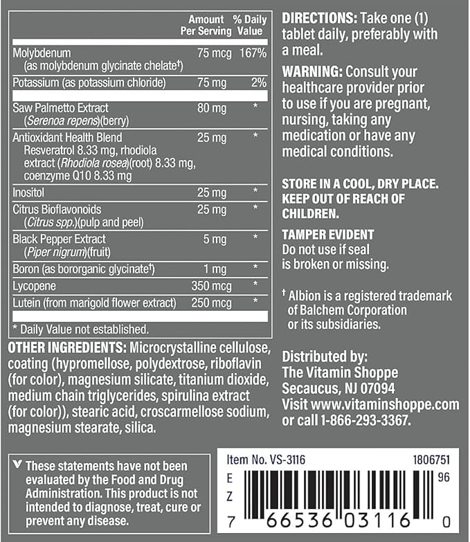 The Vitamin Shoppe One Daily Mens Multivitamin 180 Tablets