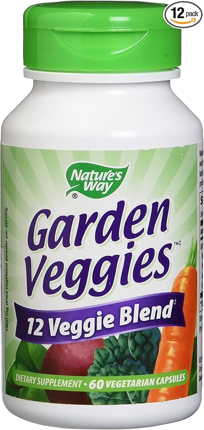 Nature's Way Nature's Way Garden Veggies 12 Veggie Blend 60 Vegetarian Capsules 60 Count (Pack of 12)