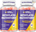33-in-1 Methylated Multivitamin Gummies for Women – MTHFR Supplement Contains Methylated B Complex B12 (Methylcobalamin) Folate (5-MTHF) TMG and Vitamins A C E &amp K – 2 Pack