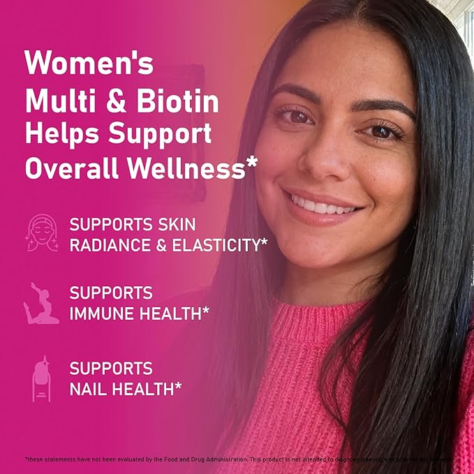 Multivitamin Gummies for Women Chewable Vitamin Blend with Vitamins A B C D E K2 and Biotin Fruity Adult Gummy Supplement Format for Daily Nutrition Routine 60 Count