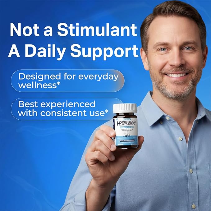 Hydrogen Water Tablets - 12 PPM H2 Molecular Hydrogen - 120 mg Magnesium-Based Reaction System - Supports Antioxidant &amp Cellular Health Energy &amp Brain Function - Non-GMO Unflavored - 120 Tab