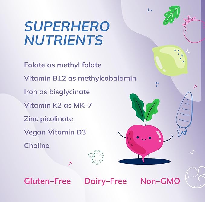 Super Mini-Multi - Children's Multivitamin Swallowable Capsules with Methyl Folate Methyl B12 and Coenzyme B Vitamins for Growth Focus Brain Health (120 Capsules)